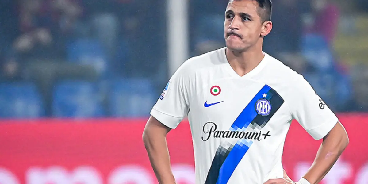 Alexis Sánchez no la pasa bien en su periplo en Italia.