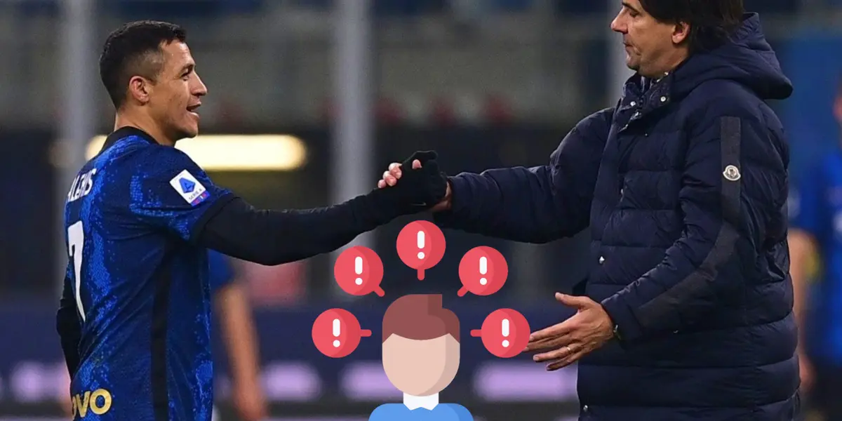 Alexis Sánchez no logra ponerse de acuerdo con Simone Inzaghi.