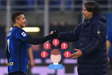 Alexis Sánchez no logra ponerse de acuerdo con Simone Inzaghi.