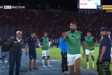 El chileno fue insultado por la barra del equipo rival que le gritó en contra insultos de carácter racista.