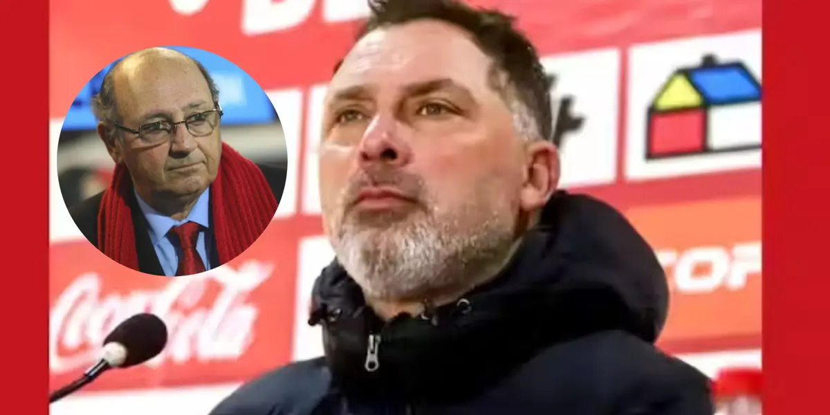 El DT de Ñublense hizo la de Markarian y se fue en contra de periodista.