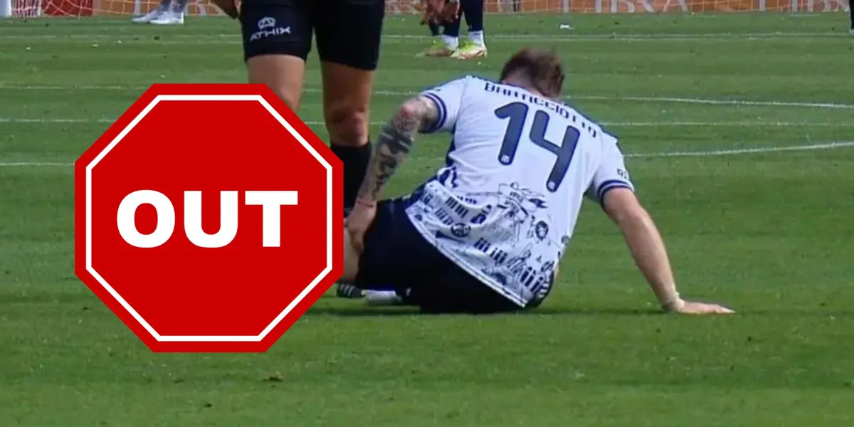 El jugador chileno no terminó bien su cotejo en Argentina con Talleres y no sería considerado en la Selección.