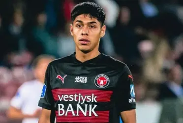 El jugador convirtió un gran gol en los entrenamientos del Midtjylland de Dinamarca.