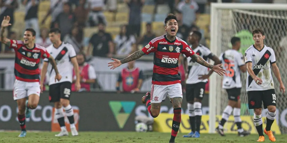 Erick Pulgar sigue asombrando a la hinchada y prensa del Flamengo
