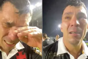 El Pitbull no pudo contener la emoción después de una dura campaña.