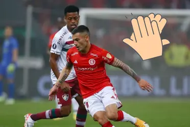 El príncipe fue parte del plantel titular de Inter que perdió en casa contra el Fluminense y quedó fuera de la final.