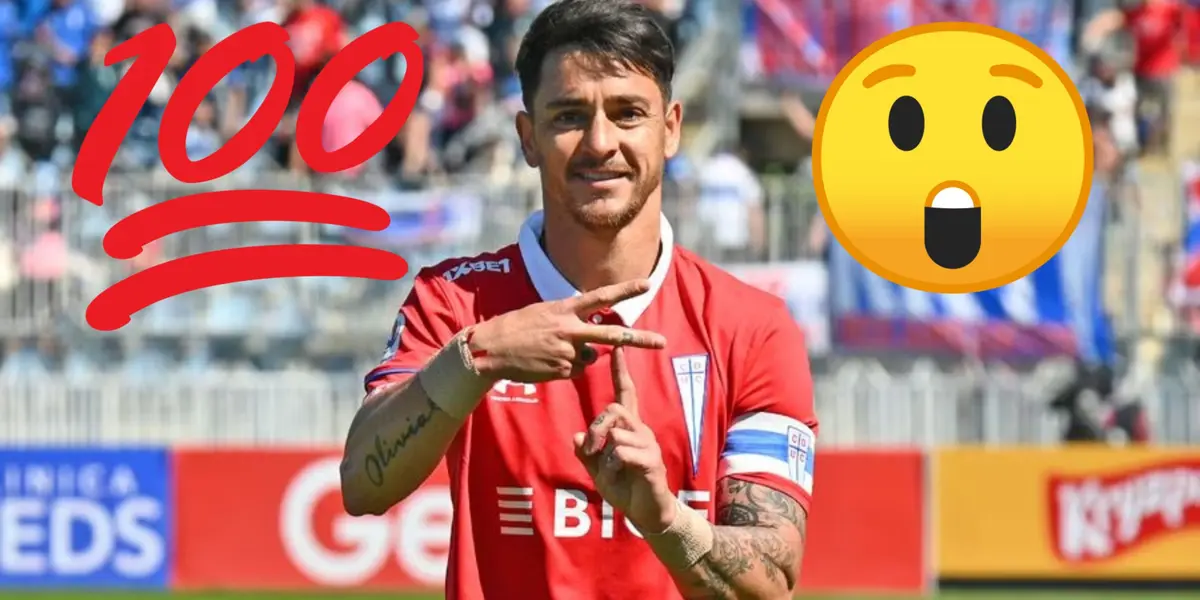 El “Toro” logró un inédito récord con la UC, ya que se convirtió nuevamente en goleador.