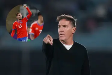 El volante creativo de la Roja se sacó la mufa y logró hacer un tanto, por lo que fue elogiado por el mismo DT.